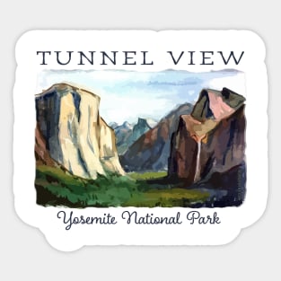 Tunnel View - Yosemite National Park Sticker